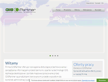 Tablet Screenshot of gispartner.pl